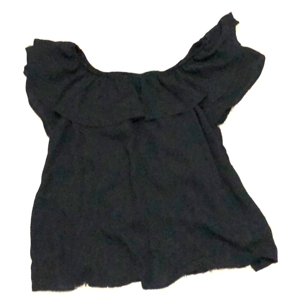 Black off the shoulder top